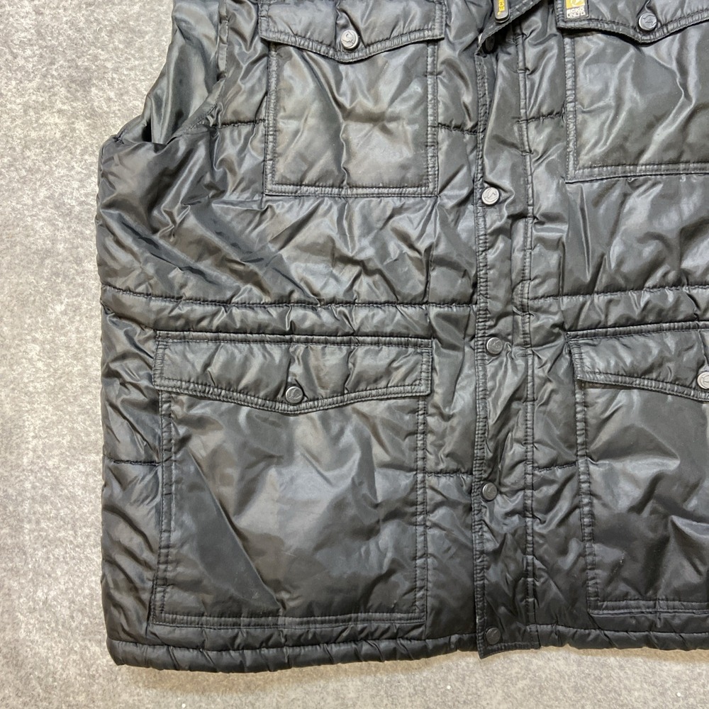Ecko Unltd Puffer Vest Black 2X Large Quilted Zip Front Pockets‎ - Picture 3 of 9